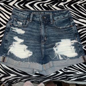 American Eagle high-waisted jean shorts! About 1 year old.